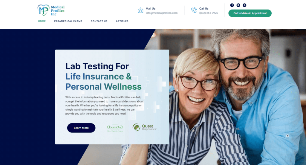 Home Medical Profiles Website