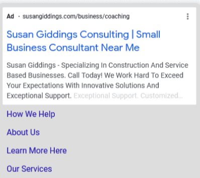 google search ads screenshot